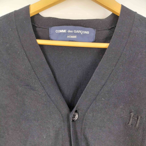 コムデギャルソンオム COMME des GARCONS HOMME AD2009 09AW Hロゴ 後染め コットンカシミヤ カーディガン メンズ JPN:S