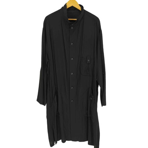 ヨウジヤマモトプールオム Yohji Yamamoto POUR HOMME 23SS TENCEL POPLIN SHIRT-STYLE COAT テンセル ポプリン シャツ スタイル コート メンズ JPN:3