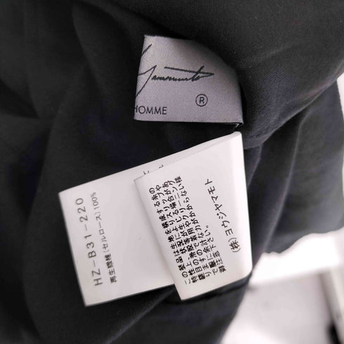ヨウジヤマモトプールオム Yohji Yamamoto POUR HOMME 23SS TENCEL POPLIN SHIRT-STYLE COAT テンセル ポプリン シャツ スタイル コート メンズ JPN:3