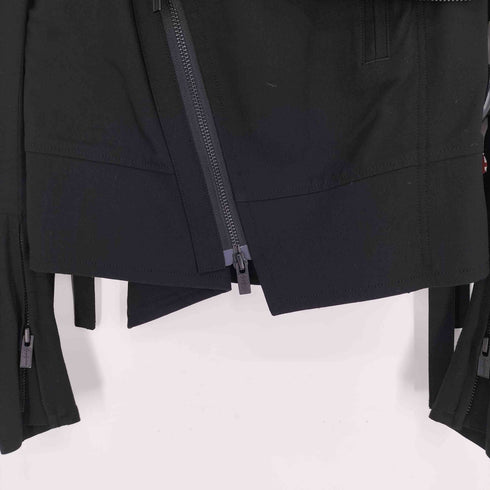 ヨウジヤマモト Yohji Yamamoto COLLECTIONS 25SS SEETING CLOTH BIG LAPEL BIKER JACKET セッティング クロス ビッグラペル バイカー ジャケット レディース JPN:1