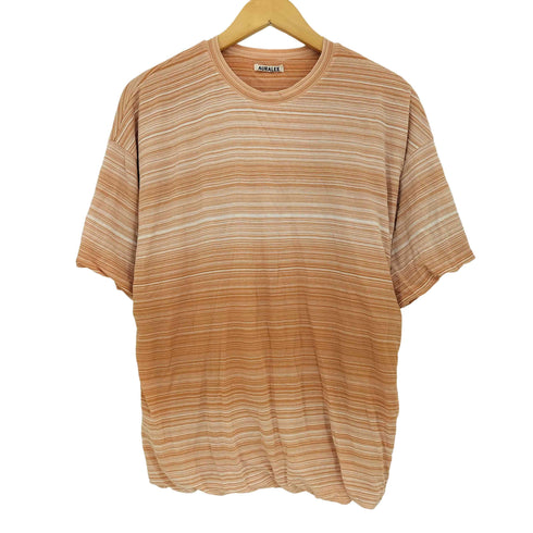 オーラリー AURALEE 20SS Hard Twist Border Double Cloth/シャツ メンズ JPN:3