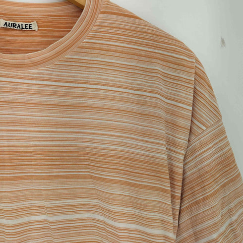 オーラリー AURALEE 20SS Hard Twist Border Double Cloth/シャツ メンズ JPN:3