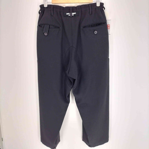 ヨウジヤマモトプールオム Yohji Yamamoto POUR HOMME 21AW Wolle Button Design beschnitten Pants Wolle ボタン デザイン ベシュニッテン パンツ メンズ JPN:2