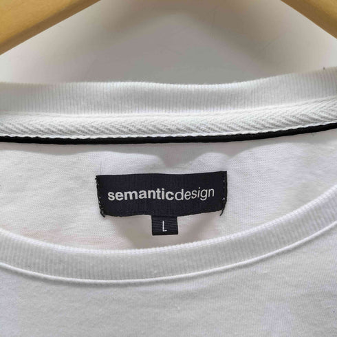 セマンティックデザイン semanticdesign Y2K basis L/S クルーネックTシャツ メンズ JPN:L