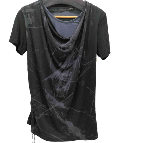 シュリセル SCHLUSSEL レーヨン ドレープ フェイクレイヤード カットソー メンズ JPN:2