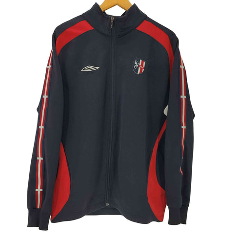 アンブロ UMBRO 90-00S England St. George's Cross Track Jacket 銀タグ イングランド 国旗 刺繍 ショルダーライン スイッチング トラックジャケット ブルゾン メンズ 180