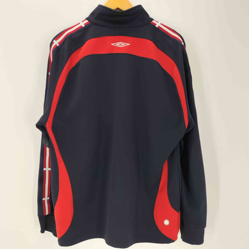 アンブロ UMBRO 90-00S England St. George's Cross Track Jacket 銀タグ イングランド 国旗 刺繍 ショルダーライン スイッチング トラックジャケット ブルゾン メンズ 180