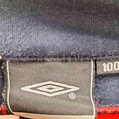 アンブロ UMBRO 90-00S England St. George's Cross Track Jacket 銀タグ イングランド 国旗 刺繍 ショルダーライン スイッチング トラックジャケット ブルゾン メンズ 180