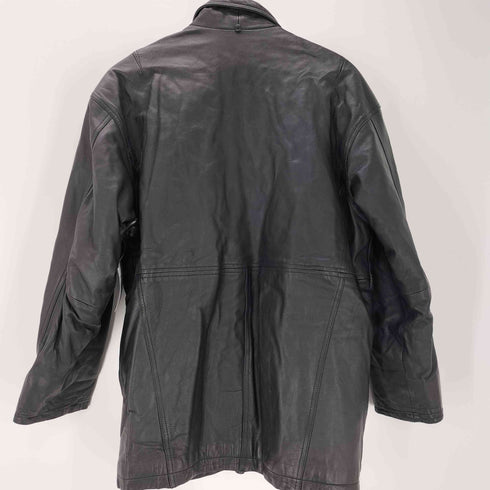 SEVENTY 90S 裏地キルティング 羊革 ラムレザー カーコート メンズ import:M