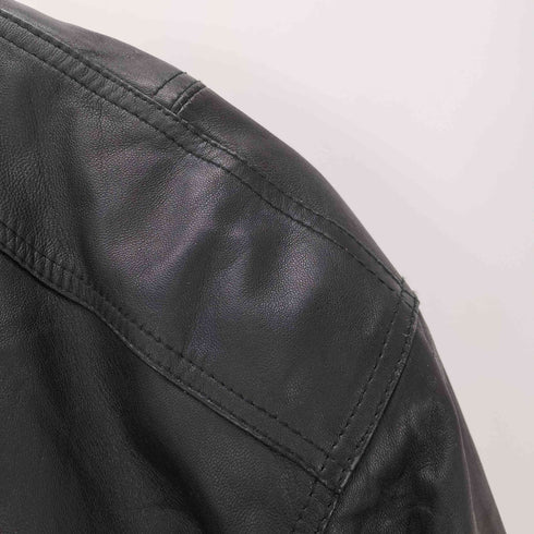 SEVENTY 90S 裏地キルティング 羊革 ラムレザー カーコート メンズ import:M