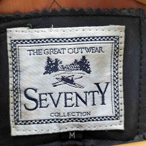 SEVENTY 90S 裏地キルティング 羊革 ラムレザー カーコート メンズ import:M