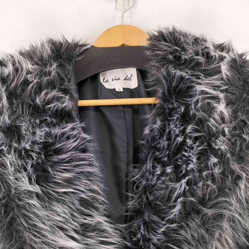 LA VIA DEL ファー付き デザインジャケット レディース 9