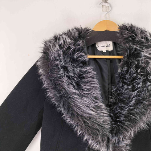 LA VIA DEL ファー付き デザインジャケット レディース 9