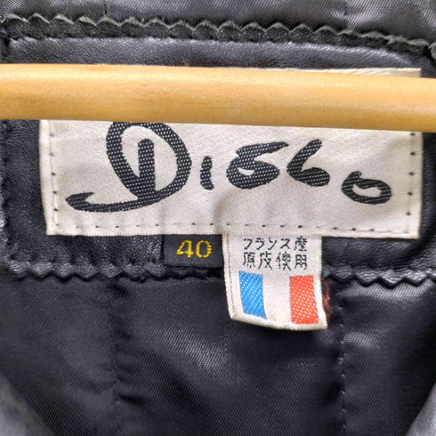 Diego 90S フランス製 裏地キルティング 羊革 ラムレザー カーコート メンズ import:M
