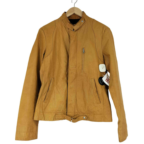 HARLEM ROUNGE ピッグレザー シングルライダースジャケット メンズ import:L