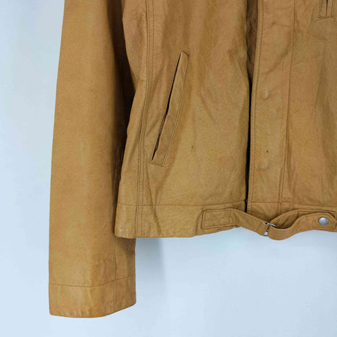 HARLEM ROUNGE ピッグレザー シングルライダースジャケット メンズ import:L