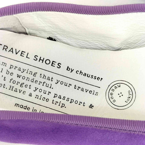 ショセ CHAUSSER TRAVEL SHOES by chausser スエード バレエシューズ レディース 36