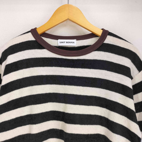 ウミットベナン UMIT BENAN イタリア製 アクリル混 ボーダーニット メンズ