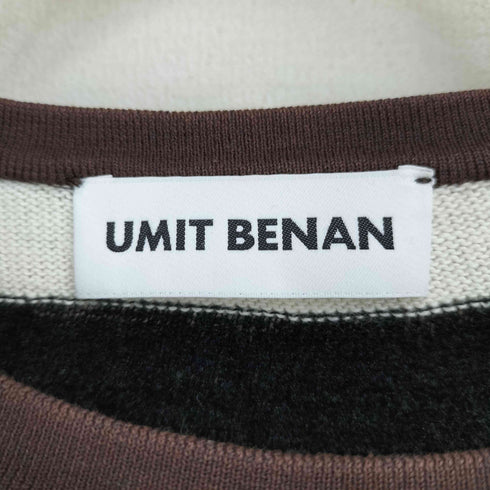ウミットベナン UMIT BENAN イタリア製 アクリル混 ボーダーニット メンズ