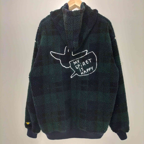 マークゴンザレス Mark Gonzales ボアフリース フード ジップ パーカー メンズ import:L