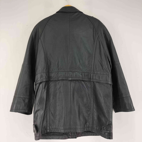 リアルレザーデザインカーコート メンズ import:M
