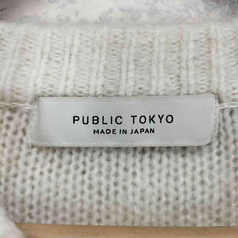 パブリックトウキョウ PUBLIC TOKYO ブロックウェーブモヘアニット レディース FREE