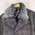 RUSTENBURG ファー付き ダブルトレンチコート メンズ import:M