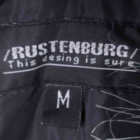 RUSTENBURG ファー付き ダブルトレンチコート メンズ import:M