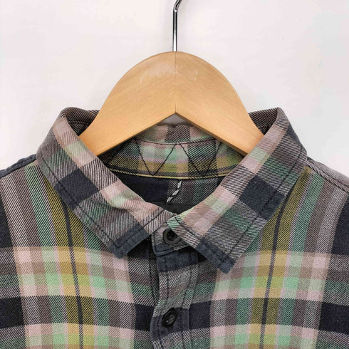 バートン BURTON ダブル フラップ ポケット チェック L/S ネル シャツ メンズ import:L