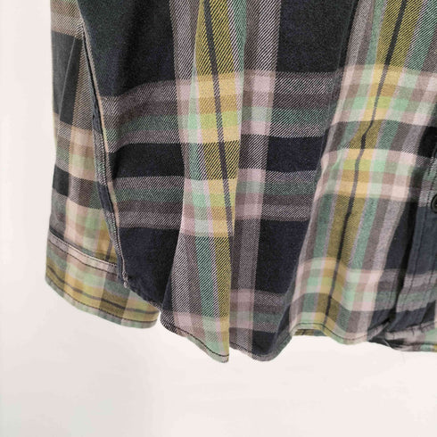 バートン BURTON ダブル フラップ ポケット チェック L/S ネル シャツ メンズ import:L
