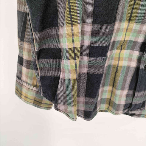 バートン BURTON ダブル フラップ ポケット チェック L/S ネル シャツ メンズ import:L