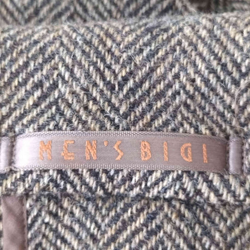 メンズビギ MENS BIGI ヘリンボーン ウールナイロン チェスターコート メンズ JPN:3