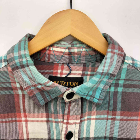 バートン BURTON ダブル フラップ ポケット チェック L/S ネル シャツ メンズ import:L