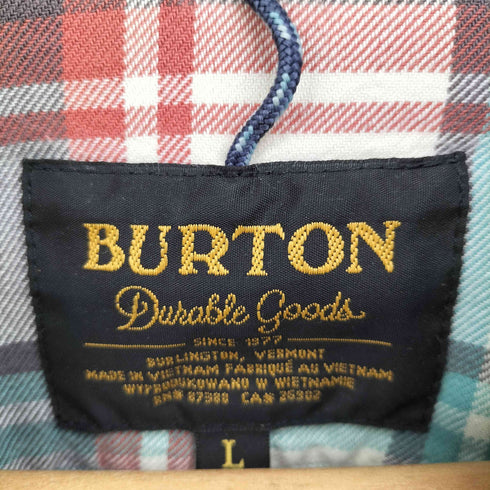 バートン BURTON ダブル フラップ ポケット チェック L/S ネル シャツ メンズ import:L