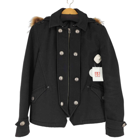 ピーピーエフエム PPFM ラクーンファー ナポレオンジャケット レディース JPN:M