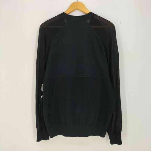 ジーユー GU 24ss シアーコンビネーションニットカーディガン長袖 メンズ JPN:M