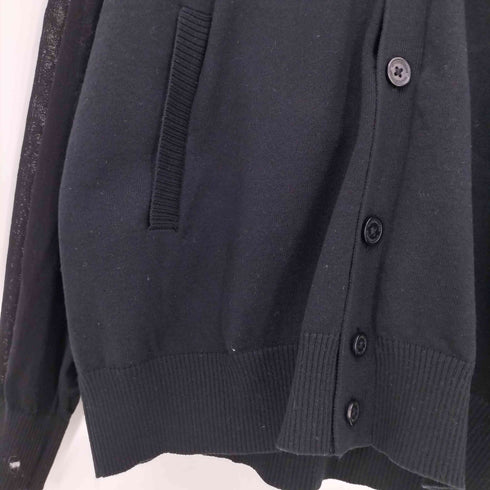 ジーユー GU 24ss シアーコンビネーションニットカーディガン長袖 メンズ JPN:M