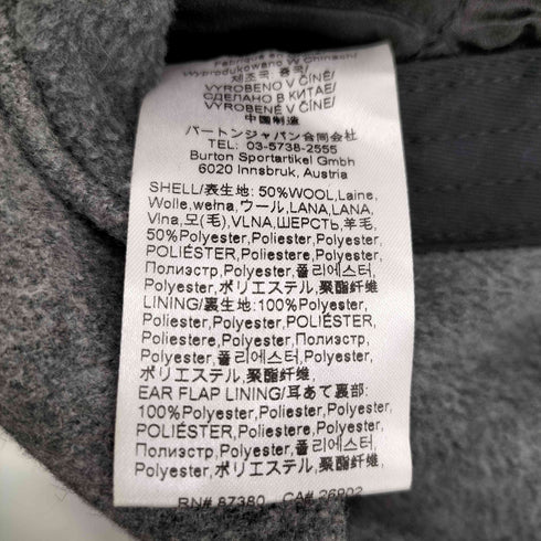 バートン BURTON レタード ウール フライト キャップ メンズ ONE SIZE