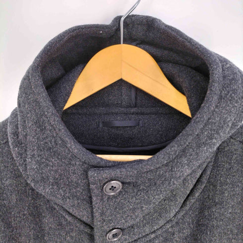 ジェイプレス J.PRESS カシミヤ混 ウールフーデッドロングコート メンズ JPN:M
