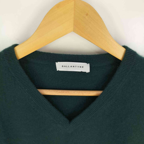 バランタイン BALLANTYNE イタリア製 カシミヤ100% Vネックニット メンズ EUR:50