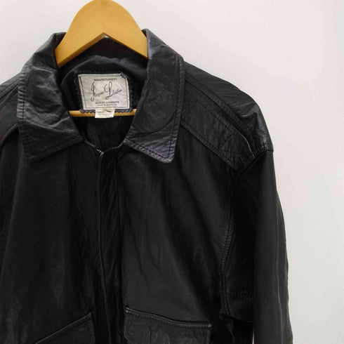 Jacques Leather 80-90S オーストラリア製 G-1型 リアルレザー ジャケット ブルゾン メンズ import:L