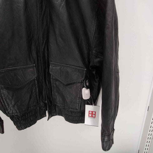 Jacques Leather 80-90S オーストラリア製 G-1型 リアルレザー ジャケット ブルゾン メンズ import:L