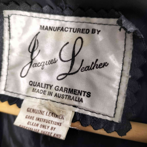 Jacques Leather 80-90S オーストラリア製 G-1型 リアルレザー ジャケット ブルゾン メンズ import:L