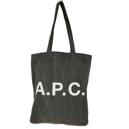 アーペーセー A.P.C. ロゴ デニム トートバッグ レディース