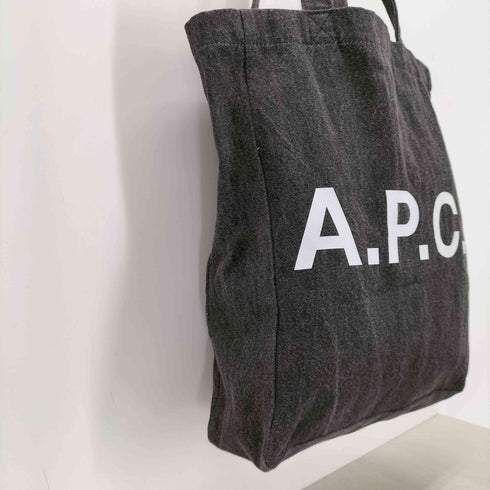 アーペーセー A.P.C. ロゴ デニム トートバッグ レディース