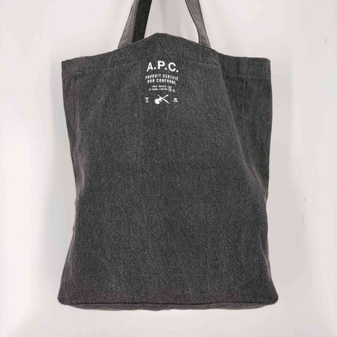 アーペーセー A.P.C. ロゴ デニム トートバッグ レディース