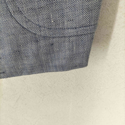 ジェイプレス J.PRESS AIR LINEN 背抜き ヘリンボーン 2Bテーラードジャケット メンズ M