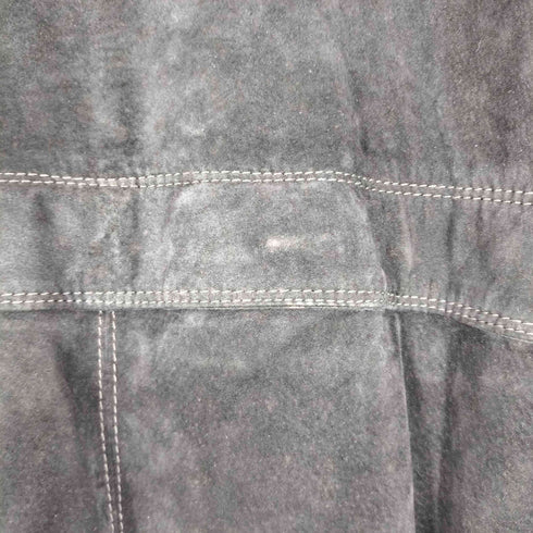 イタリア製 襟レザー 裏地ブランケット レザージャケット メンズ EUR:50