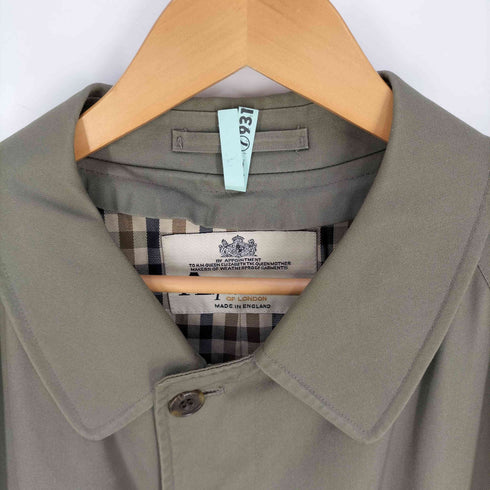 アクアスキュータム AQUASCUTUM イングランド製 ステンカラーコート メンズ