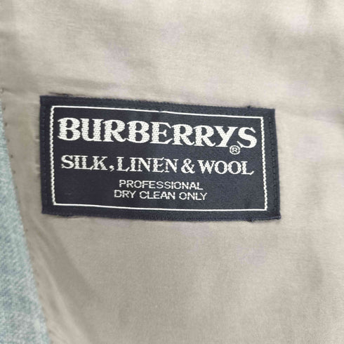 バーバリーズ BURBERRYS シルクリネン 背抜き 2Bテーラードジャケット メンズ 110-100-180